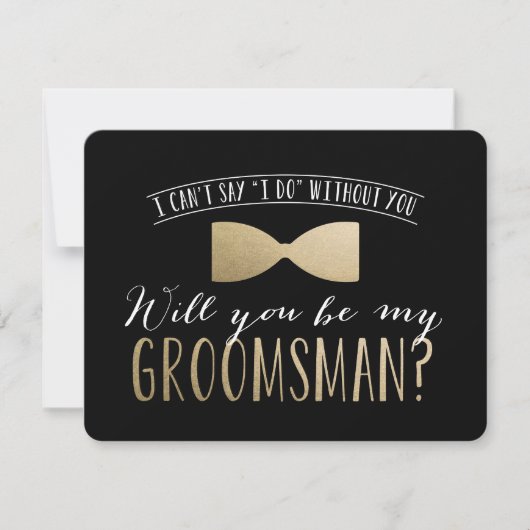 Bent u mijn Groomsman? | Groomsmannen Kaart (Voorkant)