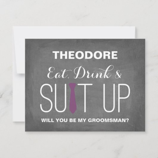 Bent u mijn Groomsman? | Groomsmannen Kaart (Voorkant)