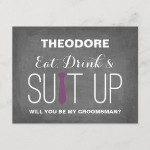 Bent u mijn Groomsman? Groomsmannen Kaart