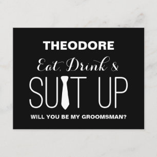 Bent u mijn Groomsman?   Groomsmannen Kaart
