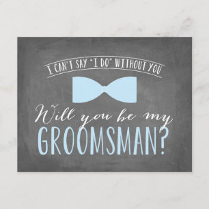 Bent u mijn Groomsman?   Groomsmannen Kaart