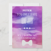 Bent u mijn Groomsman? Kaart (Voorkant)