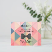 Bent u mijn Groomsman? Kaart (Staand voorkant)