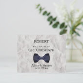 Bent u mijn Groomsman? Kaart (Staand voorkant)