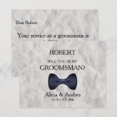 Bent u mijn Groomsman? Kaart (Voorkant / Achterkant)