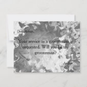Bent u mijn Groomsman? Kaart (Achterkant)