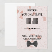 Bent u mijn Groomsman? Kaart (Voorkant / Achterkant)