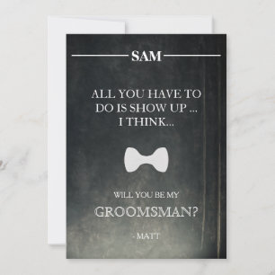 Bent u mijn Groomsman? Kaart