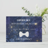 Bent u mijn Groomsman? Kaart (Staand voorkant)