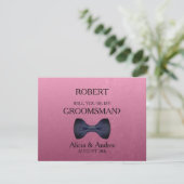 Bent u mijn Groomsman? Kaart (Staand voorkant)