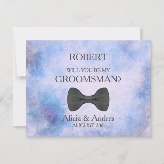 Bent u mijn Groomsman? Kaart (Voorkant)