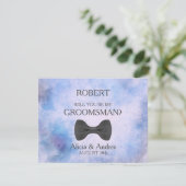 Bent u mijn Groomsman? Kaart (Staand voorkant)