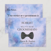 Bent u mijn Groomsman? Kaart (Voorkant / Achterkant)