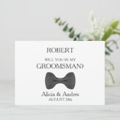 Bent u mijn Groomsman? Kaart (Staand voorkant)