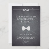 Bent u mijn Groomsman? Kaart (Voorkant)