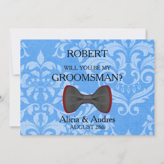 Bent u mijn Groomsman? Kaart (Voorkant)
