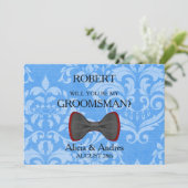Bent u mijn Groomsman? Kaart (Staand voorkant)