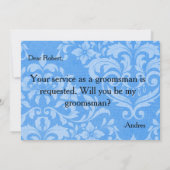 Bent u mijn Groomsman? Kaart (Achterkant)