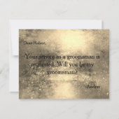 Bent u mijn Groomsman? Kaart (Achterkant)