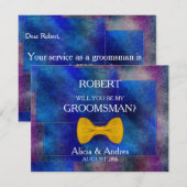 Bent u mijn Groomsman? Kaart (Voorkant / Achterkant)