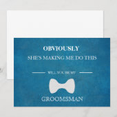 Bent u mijn Groomsman? Kaart (Voorkant / Achterkant)