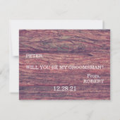 Bent u mijn Groomsman? Kaart (Achterkant)