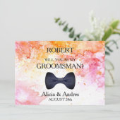 Bent u mijn Groomsman? Kaart (Staand voorkant)