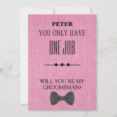 Bent u mijn Groomsman? Kaart (Voorkant)