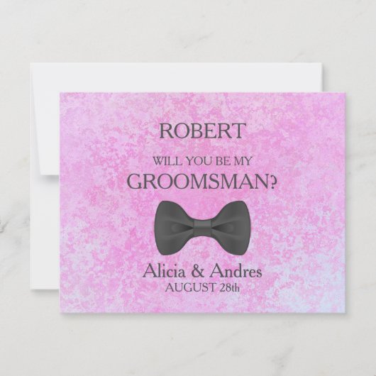 Bent u mijn Groomsman? Kaart (Voorkant)