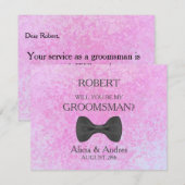Bent u mijn Groomsman? Kaart (Voorkant / Achterkant)