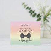 Bent u mijn Groomsman? Kaart (Staand voorkant)