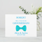 Bent u mijn Groomsman? Kaart (Staand voorkant)