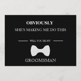 Bent u mijn Groomsman? Kaart