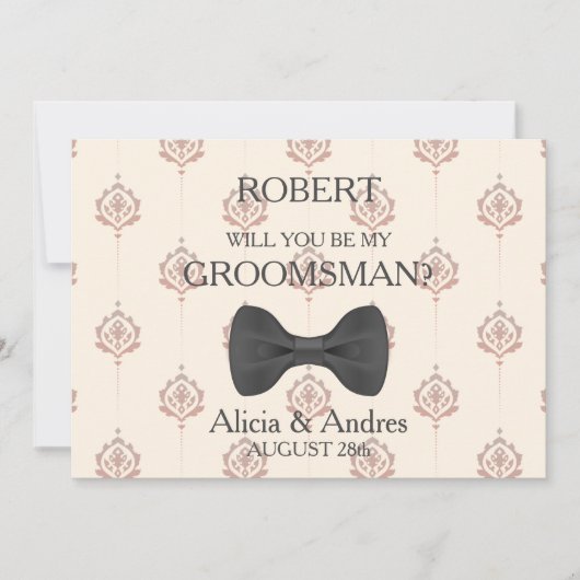 Bent u mijn Groomsman? Kaart (Voorkant)