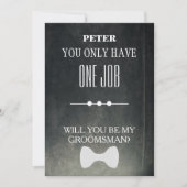 Bent u mijn Groomsman? Kaart (Voorkant)