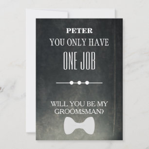 Bent u mijn Groomsman? Kaart