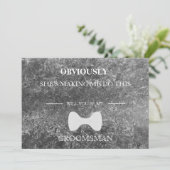 Bent u mijn Groomsman? Kaart (Staand voorkant)