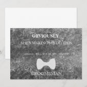 Bent u mijn Groomsman? Kaart (Voorkant / Achterkant)