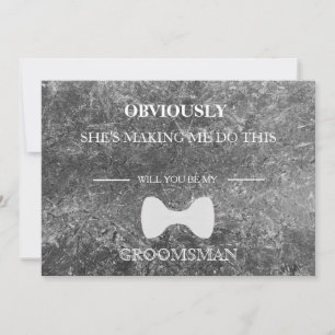 Bent u mijn Groomsman? Kaart