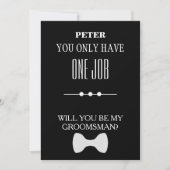 Bent u mijn Groomsman? Kaart (Voorkant)