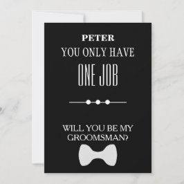 Bent u mijn Groomsman? Kaart