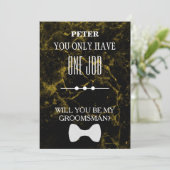 Bent u mijn Groomsman? Kaart (Staand voorkant)