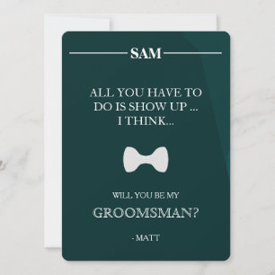 Bent u mijn Groomsman? Kaart