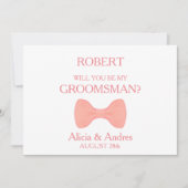 Bent u mijn Groomsman? Kaart (Voorkant)