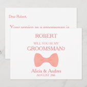 Bent u mijn Groomsman? Kaart (Voorkant / Achterkant)