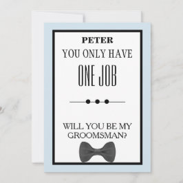 Bent u mijn Groomsman? Kaart