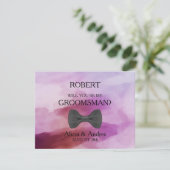 Bent u mijn Groomsman? Kaart (Staand voorkant)