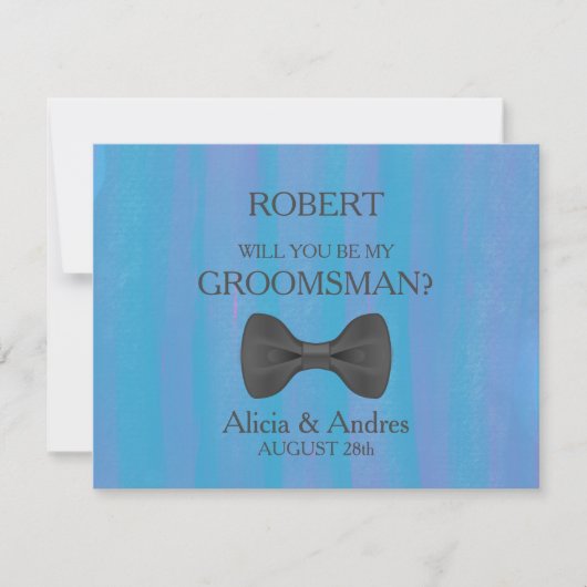 Bent u mijn Groomsman? Kaart (Voorkant)