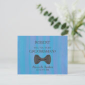 Bent u mijn Groomsman? Kaart (Staand voorkant)