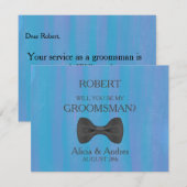 Bent u mijn Groomsman? Kaart (Voorkant / Achterkant)